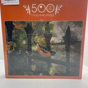 NEW! 1995 F.X. Schmid 500 Piece Puzzle "Secret Garden" Applejack RARE, OOP, HTF